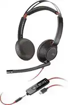 Bol.com HP Poly Headset Blackwire C5220 Stereo USB- On Ear headset Computer Stereo Zwart Noise Cancelling aanbieding