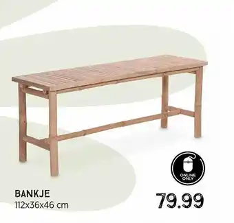 Xenos Bankje 112x36x46 Cm aanbieding