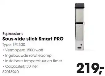 HANOS Espressions Sous-vide stick Smart PRO aanbieding