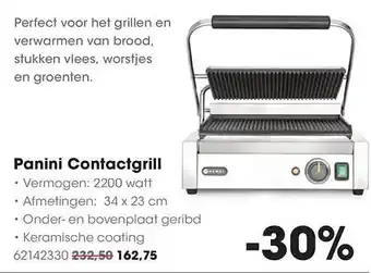HANOS Panini Contactgrill aanbieding