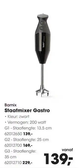 HANOS Bamix Staafmixer Gastro aanbieding