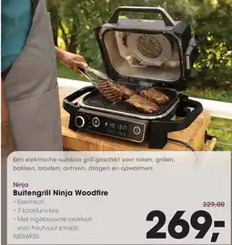 HANOS Ninja Buitengrill Ninja Woodfire aanbieding