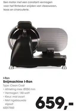 HANOS Snijmachine I-Ron aanbieding