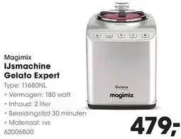 HANOS Magimix IJsmachine Gelato Expert aanbieding