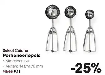 HANOS Select Cuisine Portioneerlepels aanbieding