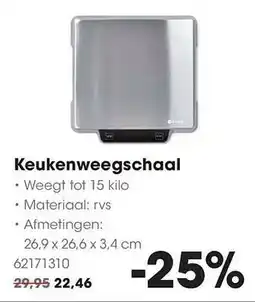 HANOS Keukenweegschaal aanbieding