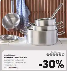HANOS Select Cuisine Kook en steelpannen aanbieding