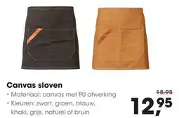 HANOS Canvas sloven aanbieding