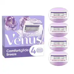 Bol.com Gillette Venus Comfortglide Breeze - Voor Een Gladde Scheerbeurt - 4 Navulmesjes aanbieding