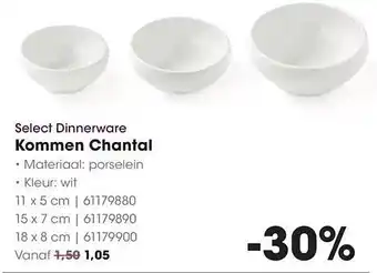 HANOS Select Dinnerware Kommen Chantal aanbieding