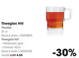 HANOS Theeglas Hill aanbieding