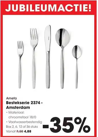HANOS Amefa Bestekserie 2374 Amsterdam aanbieding