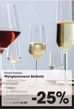 HANOS Schott Zwiesel Wijnglazenserie Belfesta aanbieding