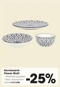 HANOS Serviesserie Flower Multi aanbieding