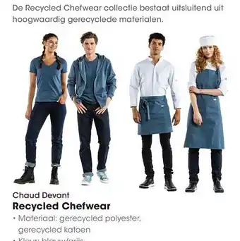 HANOS Chaud Devant Recycled Chefwear aanbieding