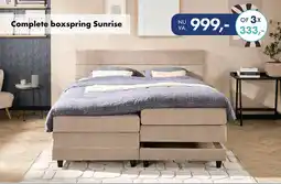 Woonsquare Complete boxspring Sunrise aanbieding