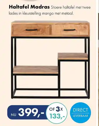 Woonsquare Haltafel Madras aanbieding