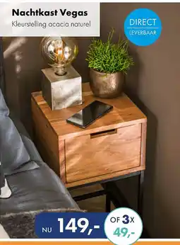Woonsquare Nachtkast Vegas aanbieding