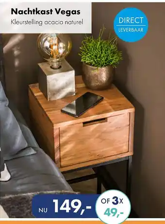 Woonsquare Nachtkast Vegas aanbieding