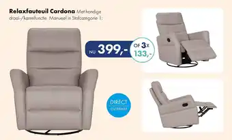 Woonsquare Relaxfauteuil Cardona aanbieding