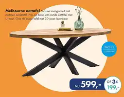 Woonsquare Melbourne eettafel aanbieding