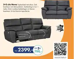 Woonsquare 3+2 zits Nova aanbieding