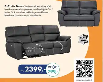 Woonsquare 3+2 zits Nova aanbieding