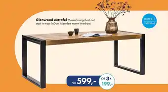 Woonsquare Glenwood eettafel aanbieding