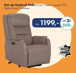 Woonsquare Sta op fauteuil Aldo aanbieding