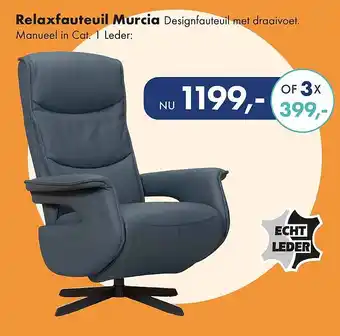 Woonsquare Relaxfauteuil Murcia aanbieding