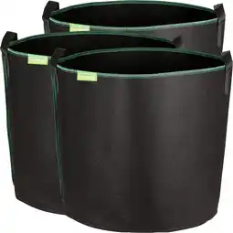 Amazon GardenMate 3x 60L Plantenzakken van vliesstoff Ø45.5cm Hoogte 40cm - GREENLINE aanbieding