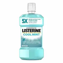 Plein.nl 1+1 gratis: Listerine Mondwater Cool Mint 500 aanbieding