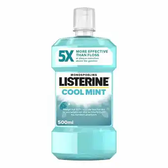 Plein.nl 1+1 gratis: Listerine Mondwater Cool Mint 500 aanbieding