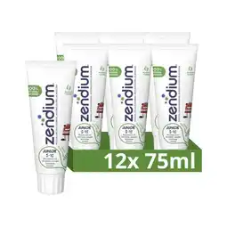 Plein.nl 12x Zendium Tandpasta Junior 75 ml aanbieding