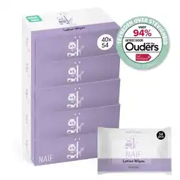Plein.nl 5x Naif Lotion Billendoekjes aanbieding