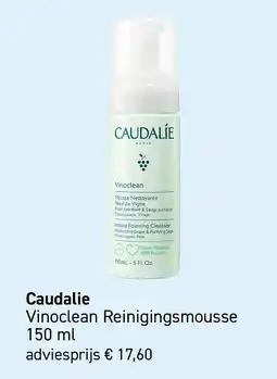 Mooi parfumerie Caudalie Vinoclean Reinigingsmousse aanbieding
