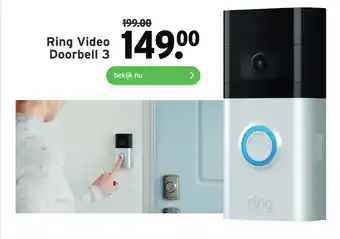 GAMMA Ring Video Doorbell 3 aanbieding