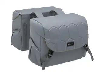 ANWB New Looxs Dubbele Fietstas Mondi Joy 38 Liter Grijs aanbieding