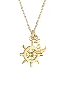 Douglas Elli Elli Halsketting dames anker stuurwiel symbool maritiem in 925 sterling zilver rose gold plated aanbieding