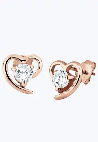 Douglas Elli Dames Hart Motief Elegant met Zirconia Kristallen in 925 Sterling Zilver aanbieding