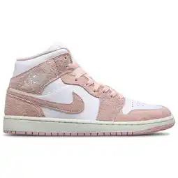 Foot Locker Jordan 1 Mid Heren Schoenen - Wit - Maat: 40.5 - Leer, Synthetisch - Foot Locker aanbieding