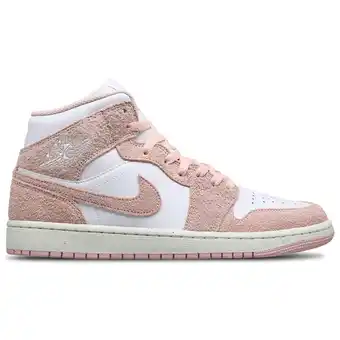 Foot Locker Jordan 1 Mid Heren Schoenen - Wit - Maat: 40.5 - Leer, Synthetisch - Foot Locker aanbieding