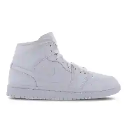 Foot Locker Jordan 1 Mid Dames Schoenen - Wit - Maat: 36.5 - Leer, Synthetisch - Foot Locker aanbieding