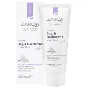 Holland & Barrett Zarqa Dag- & Nachtcrème Clearskin - 75ml aanbieding