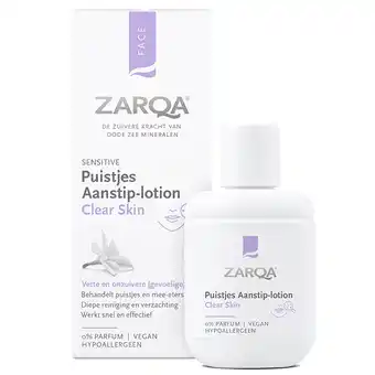 Holland & Barrett Zarqa Clear Skin Puistjes Aanstiplotion - 20ml aanbieding