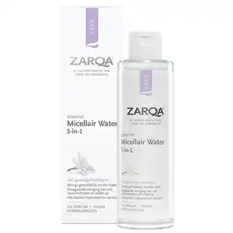 Holland & Barrett Zarqa Face Sensitive Micellair Water - 200ml aanbieding