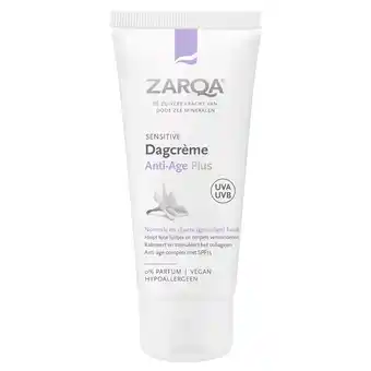 Holland & Barrett Zarqa Dagcrème Anti-Age Plus Sensitive SPF15 - 50ml aanbieding