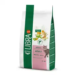 Zooplus 2x12kg Libra volwassen kattenvoer met zalm en rijst aanbieding