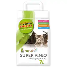 Zooplus Voordeelpakket: 2x7l Super Pinio kattenbakvulling Naturel aanbieding