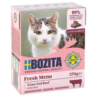 Zooplus 20% Korting! Bozita Tetra in Gelei of Saus 6 x 370 g aanbieding